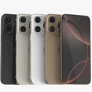 Apple iPhone 16 pro  All colors 3D model