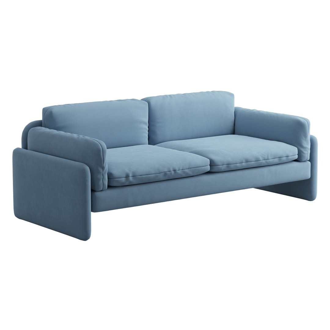 modelo 3d Gilmour TwoCushion Sofa TurboSquid 1959547