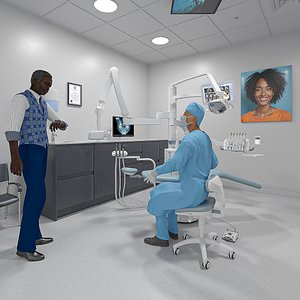 Dental Office with People