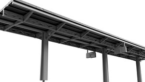 Platform canopy 1-120 3D model