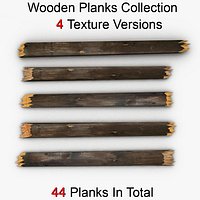 Broken Wooden Planks Collection 4