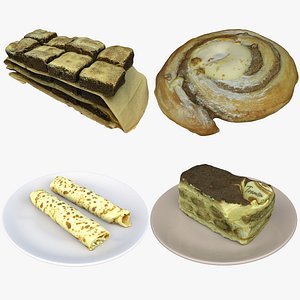 Food Mixed Collection 16 Dessert 3D model