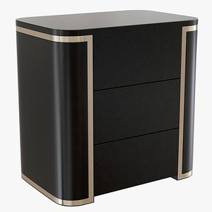 FENDI CASA Mercury Bedside Table