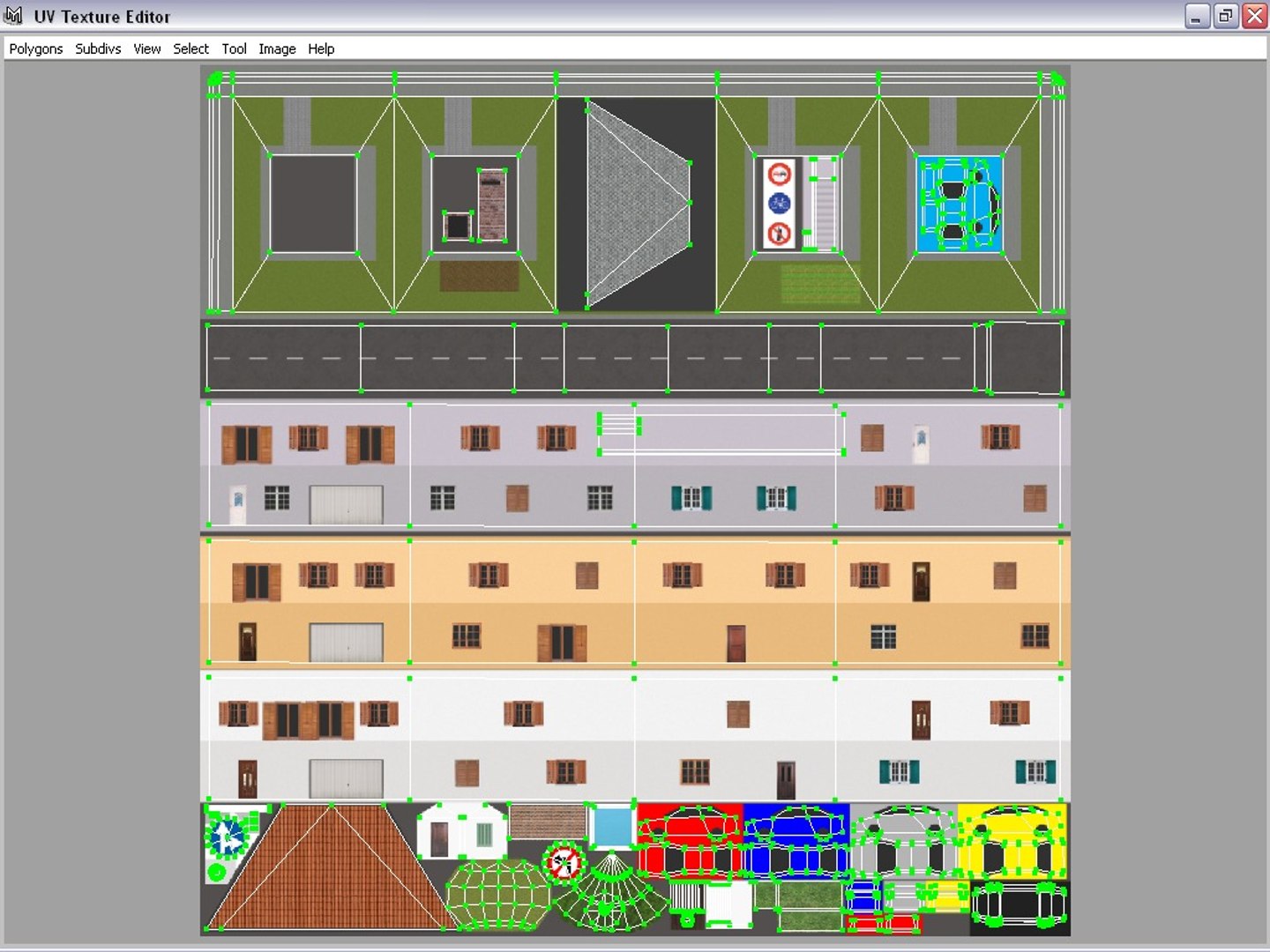 3d Model Of Tileable Suburb Block
