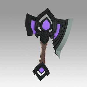 World Of Warcraft Shadowlands Axe Bastion Cosplay weapon prop