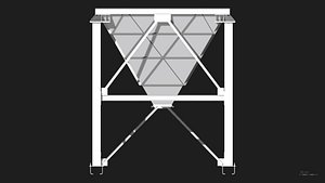 Industrial Hopper 12 Cubic Meters 3D model
