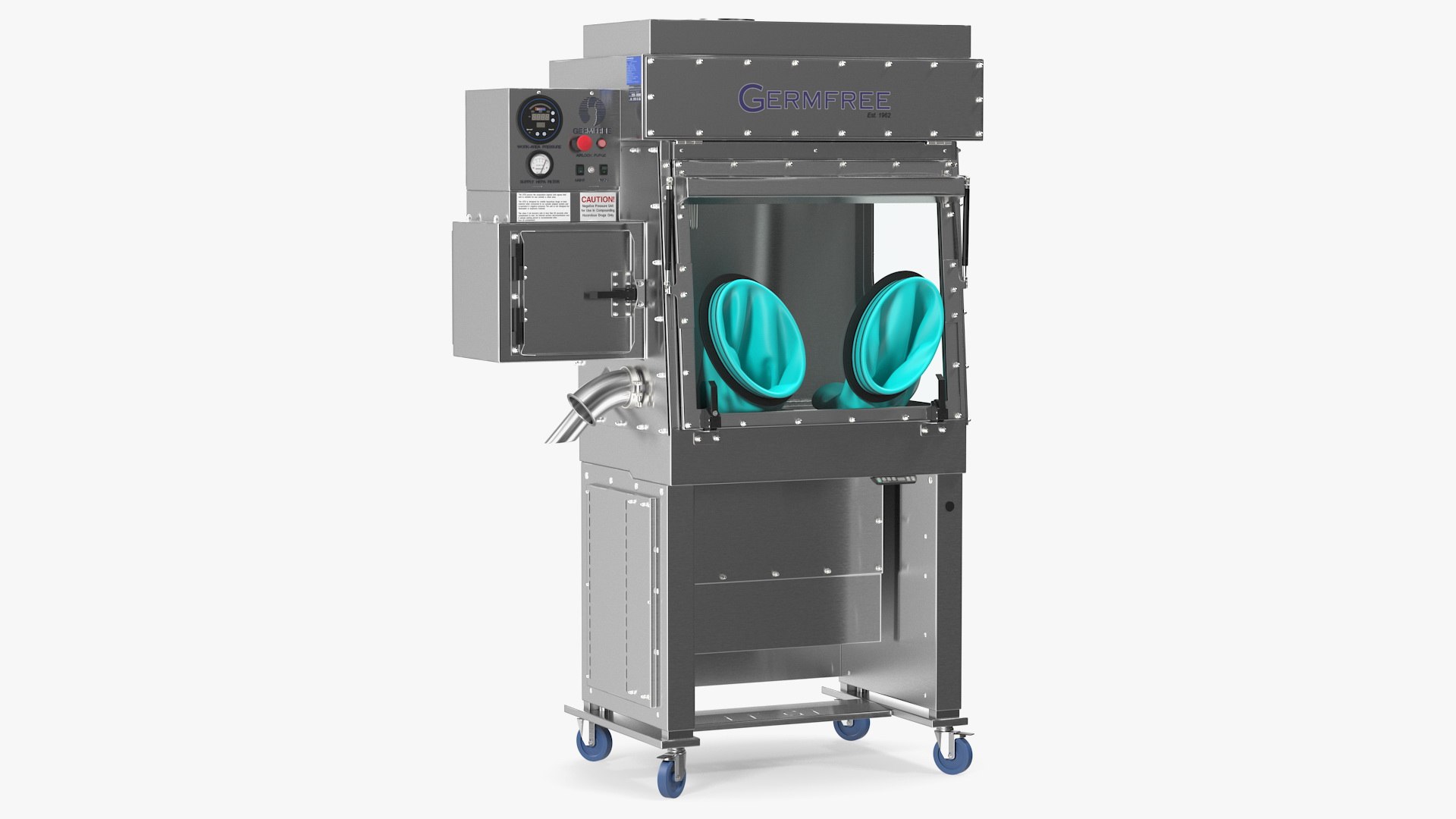 Germfree Laminar Flow Glovebox Compounding Aseptic Isolator 3D model preview