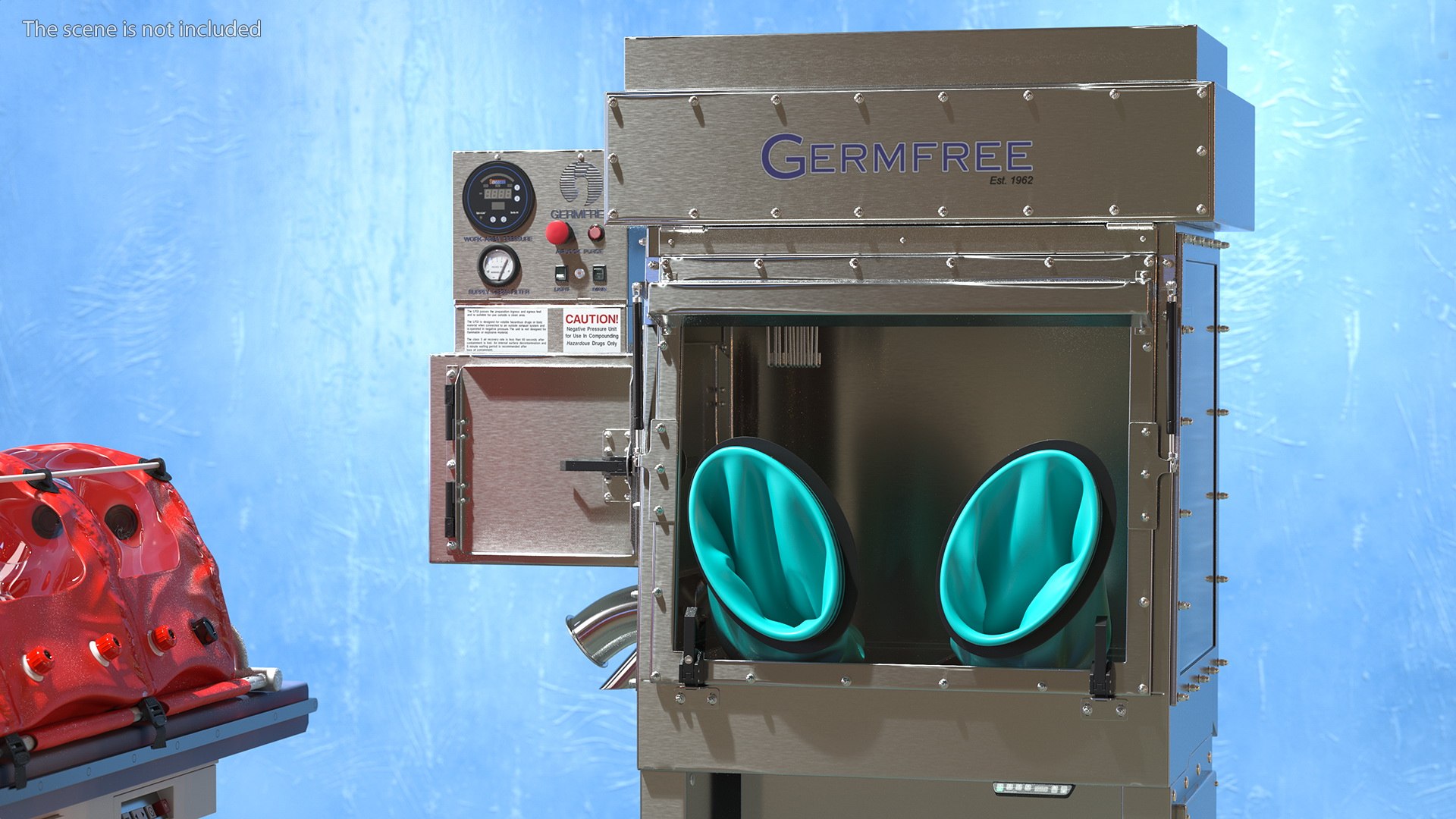 3D model germfree laminar flow glovebox - TurboSquid 1684440