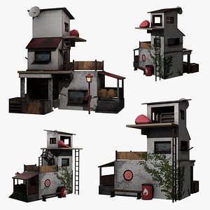 Runied Old House Lowpoly