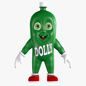 3D cartoon soda dollynho bottle