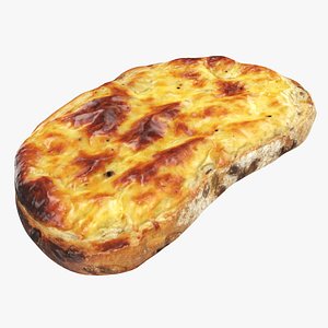3D model Garlic cheese toast