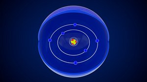 3D model Carbon Atom