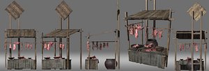 stand meat stall