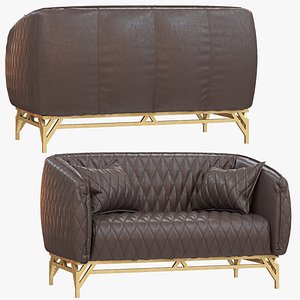 3D Double sofa Diplomat factory oldloft mebel