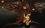 Halloween Pumpkin With Horror Tree 3D model Low-poly 3D model