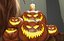 Halloween Pumpkin With Horror Tree 3D model Low-poly 3D model