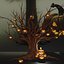 Halloween Pumpkin With Horror Tree 3D model Low-poly 3D model