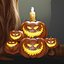 Halloween Pumpkin With Horror Tree 3D model Low-poly 3D model