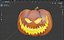 Halloween Pumpkin With Horror Tree 3D model Low-poly 3D model