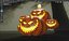 Halloween Pumpkin With Horror Tree 3D model Low-poly 3D model