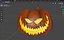 Halloween Pumpkin With Horror Tree 3D model Low-poly 3D model
