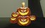 Halloween Pumpkin With Horror Tree 3D model Low-poly 3D model