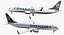 3D boeing 737-900 ryanair rigged