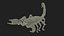 3D model Realistic Scorpion Strikes Fur Animated Rigged