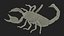 3D model Realistic Scorpion Strikes Fur Animated Rigged