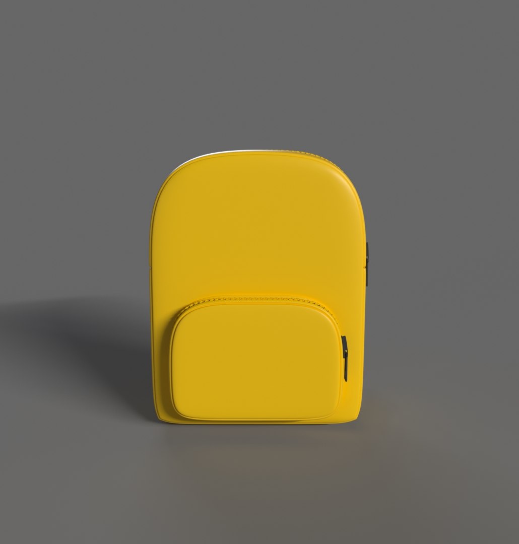 Stylized Backpack 3d Obj