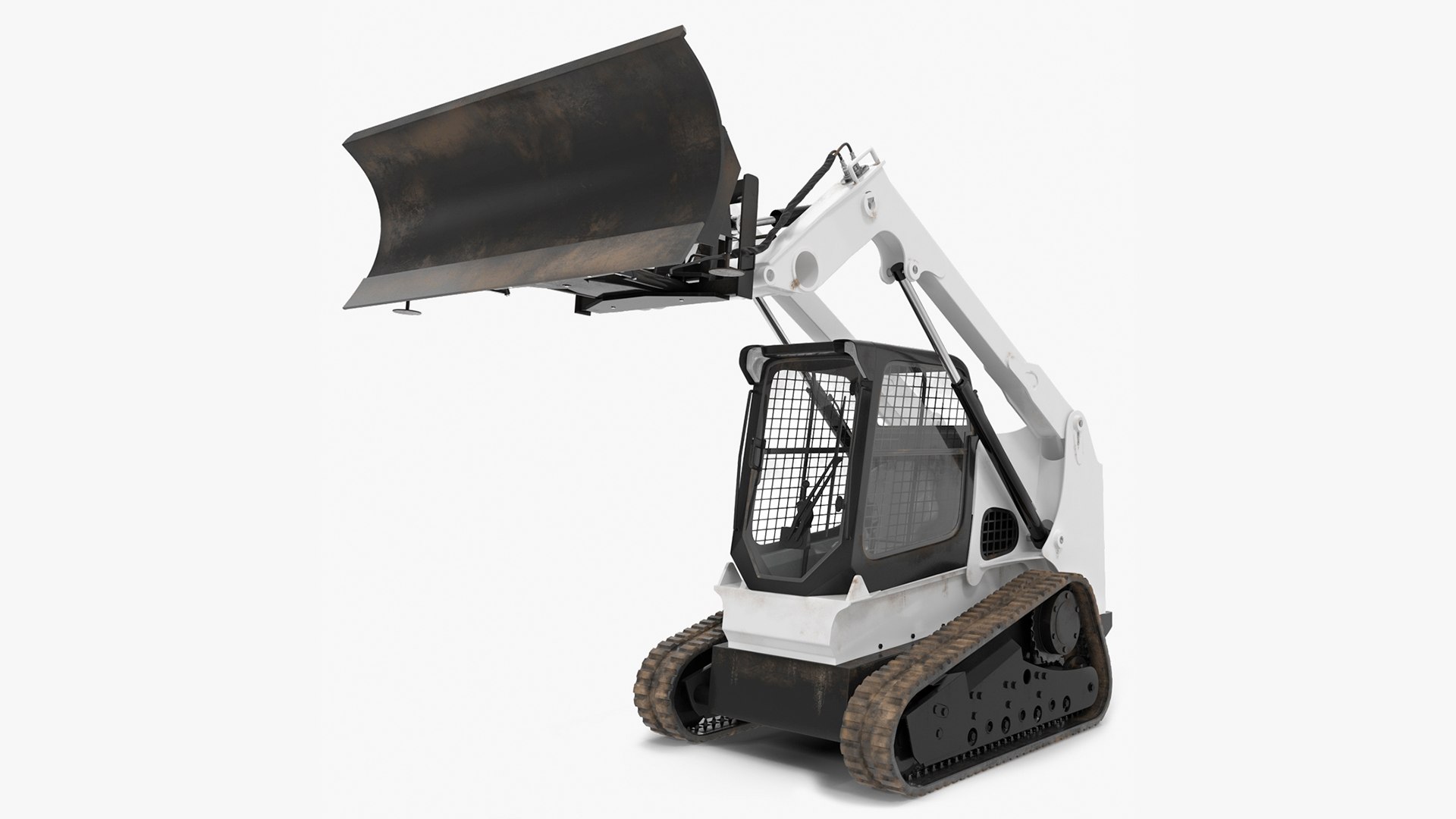 Compact Track Loader Rigged 3D model preview