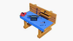 Workbench Crafting Table Stylized