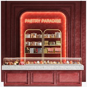 Design project of a coffee point with desserts model