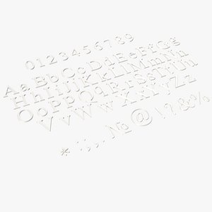 3D Alphabet Porcelain 4