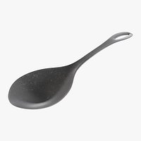 Used plastic thick spoon PBR