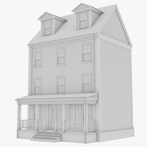 colonial townhouse 1 3D model