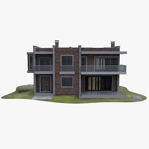 3D Concrete House model
