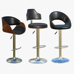 3D Bar Stool Chair V36