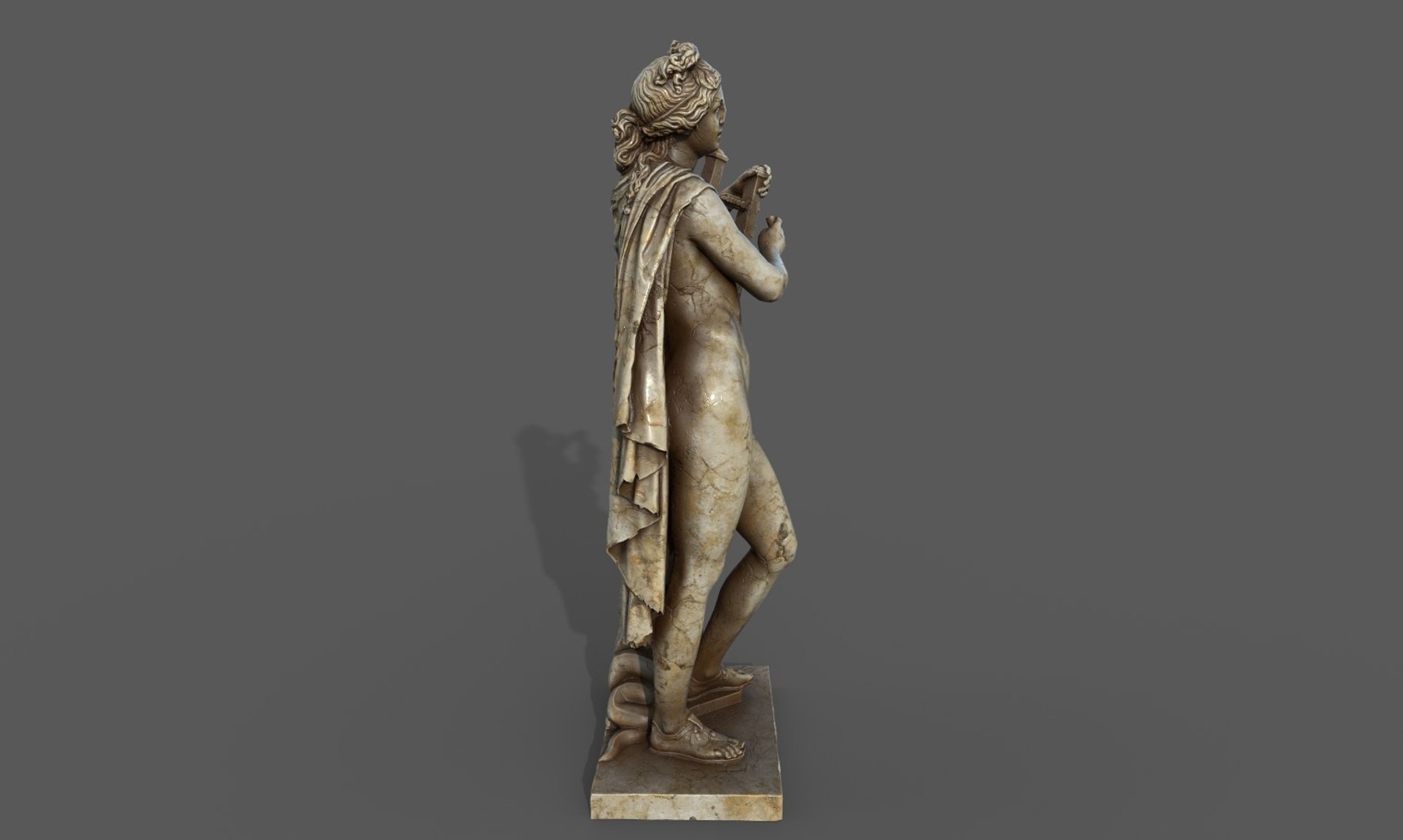 3D Statue of Apollo 3 model - TurboSquid 1824703