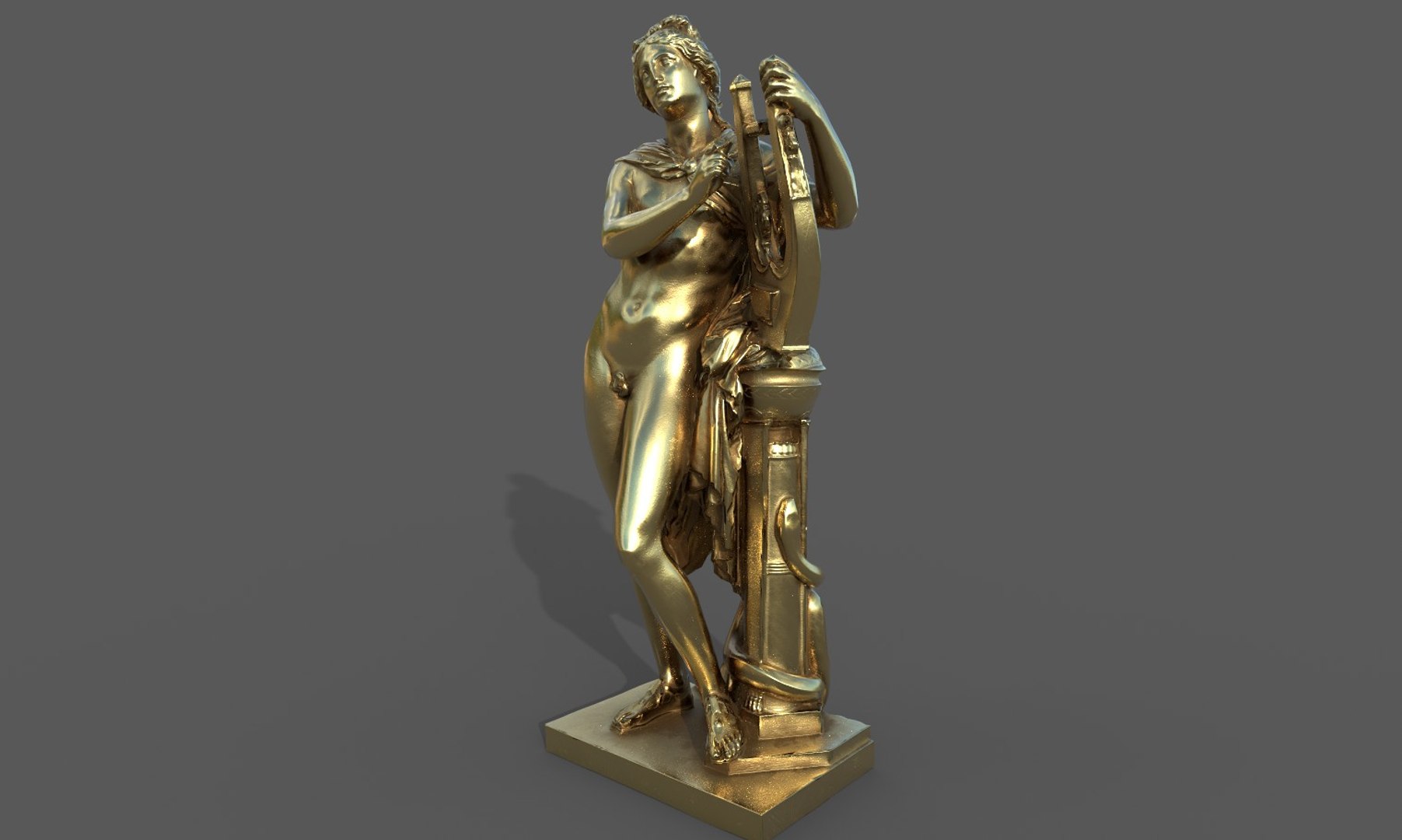 3D Statue of Apollo 3 model - TurboSquid 1824703