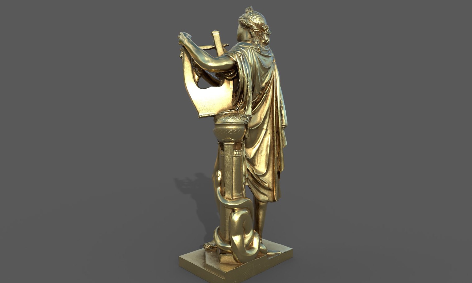 3D Statue of Apollo 3 model - TurboSquid 1824703