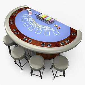 Casino BlackJack Table - Blue