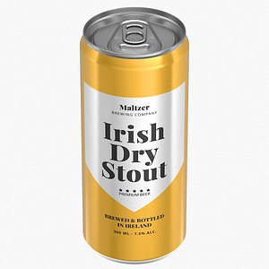 Sleek Beer Can 300ml V1 3D model