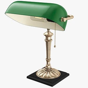 desk lamp banker 3D