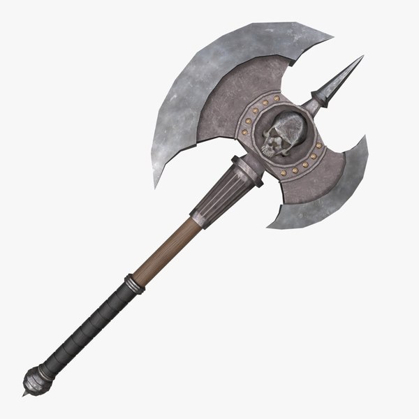 3d model fantasy axe