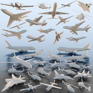 Paper Aircrafts 3D model