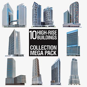 3D model High-rise Buildings Megapack