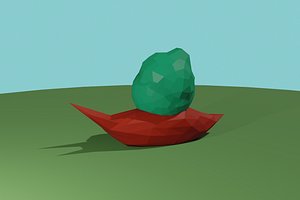 rigged snail 3D