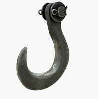 Metal hook with cotter pins