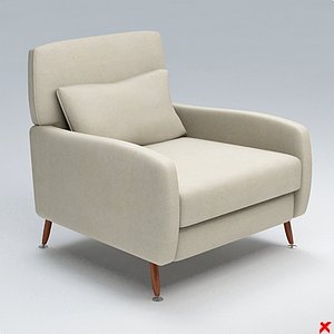 3d armchair chair model